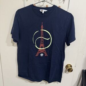 Roland Garros Product Official Women's Eiffel Tower Paris T-Shirt Size L Tennis